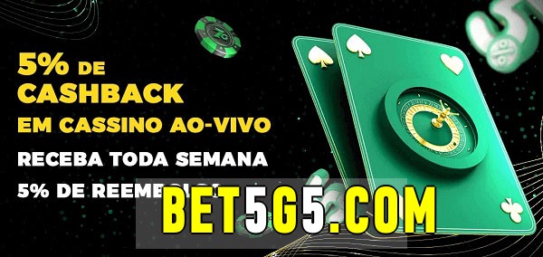 Promoções do cassino ao Vivo bet5g 